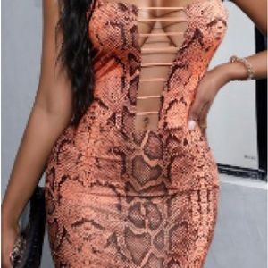 Snakeskin Bodycon dress
